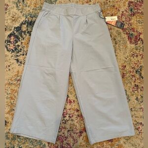 🆕 Kyodan Light Blue Seersucker Wide-Leg Outdoor Pants. Medium.